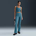 Nike Zenvy Rib Women's Gentle-Support High-Waisted Flared